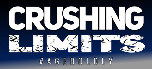 AgeBoldly Apparel Crushing Limits Slogan design