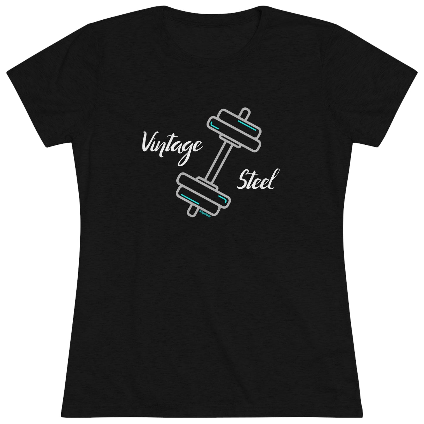 Vintage Steel Tri-Blend Tee for Women: The Fusion of Strength, Style, and Comfort