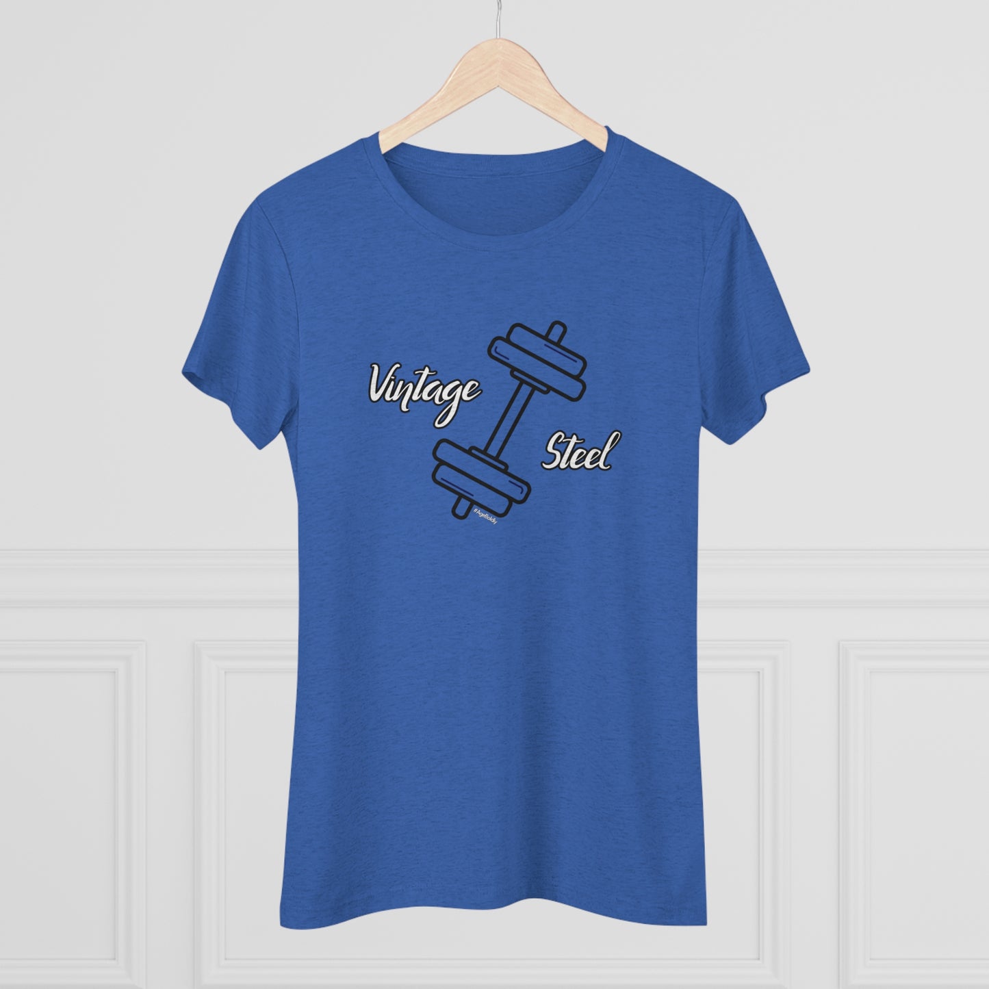 Vintage Steel Tri-Blend Tee for Women: The Fusion of Strength, Style, and Comfort