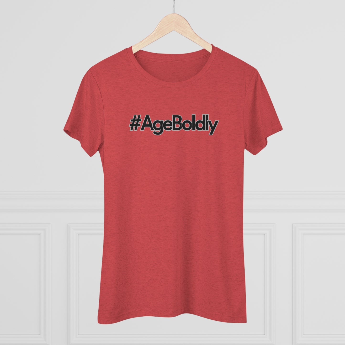 #AgeBoldly Signature Tee for Women: Where Elegance Meets Empowerment