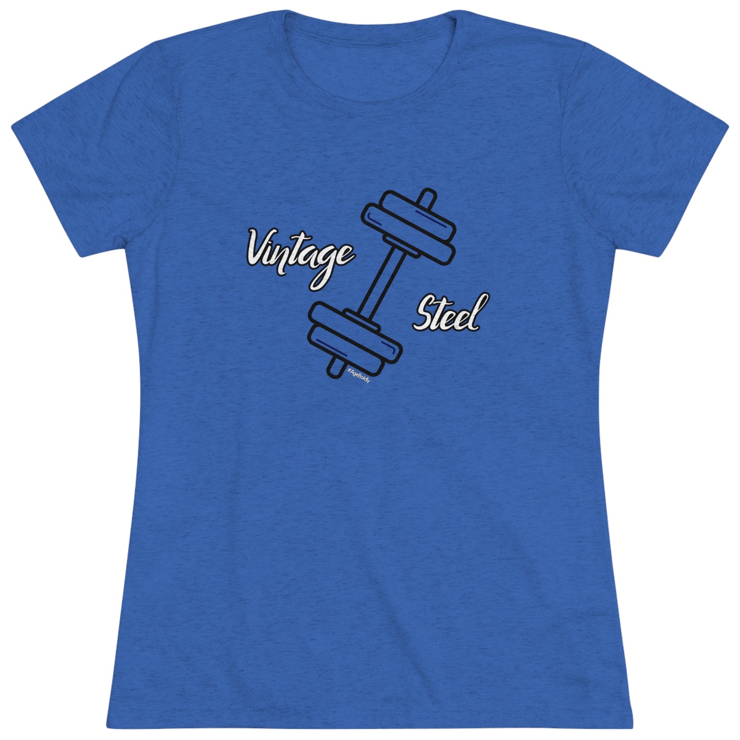 Vintage Steel Tri-Blend Tee for Women: The Fusion of Strength, Style, and Comfort