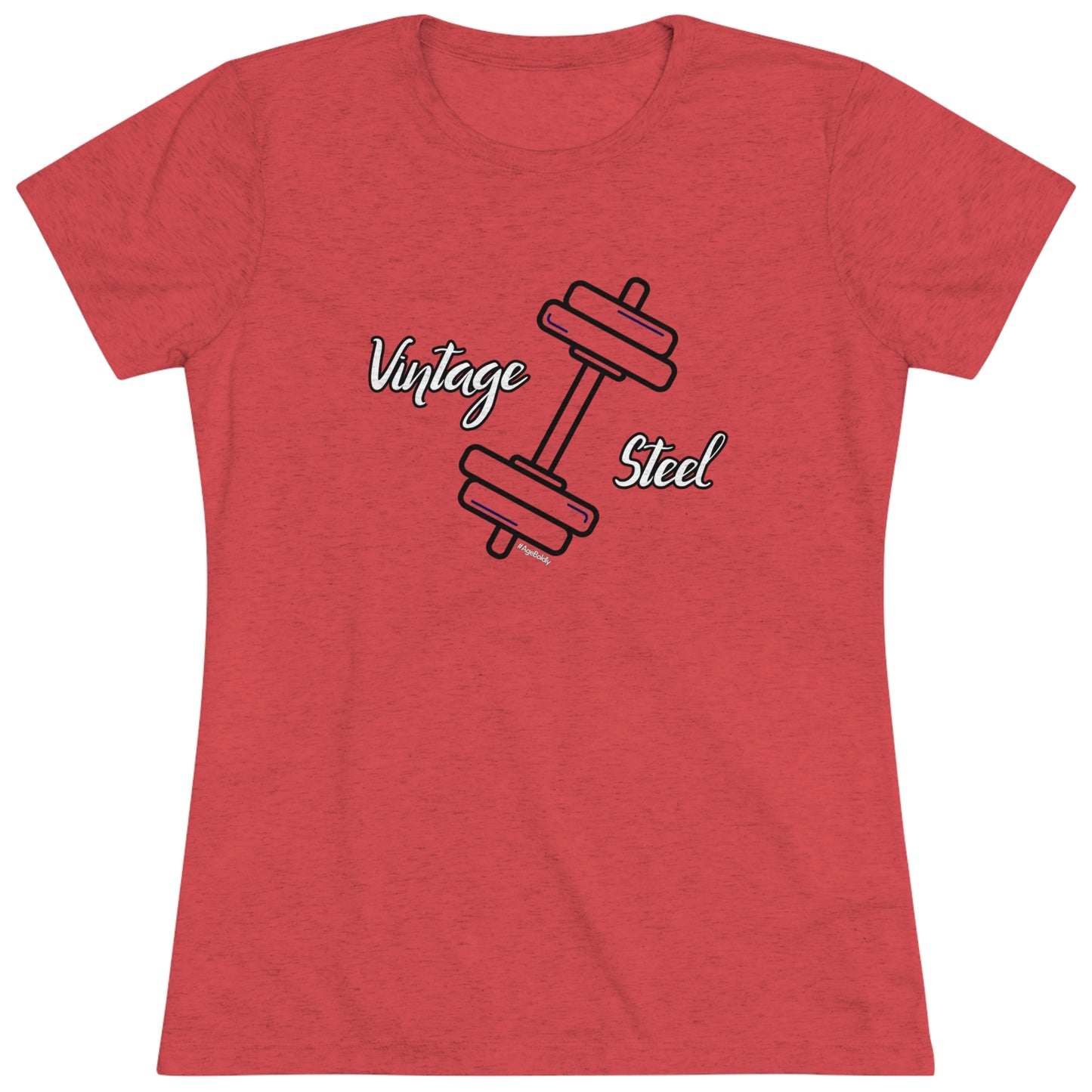 Vintage Steel Tri-Blend Tee for Women: The Fusion of Strength, Style, and Comfort