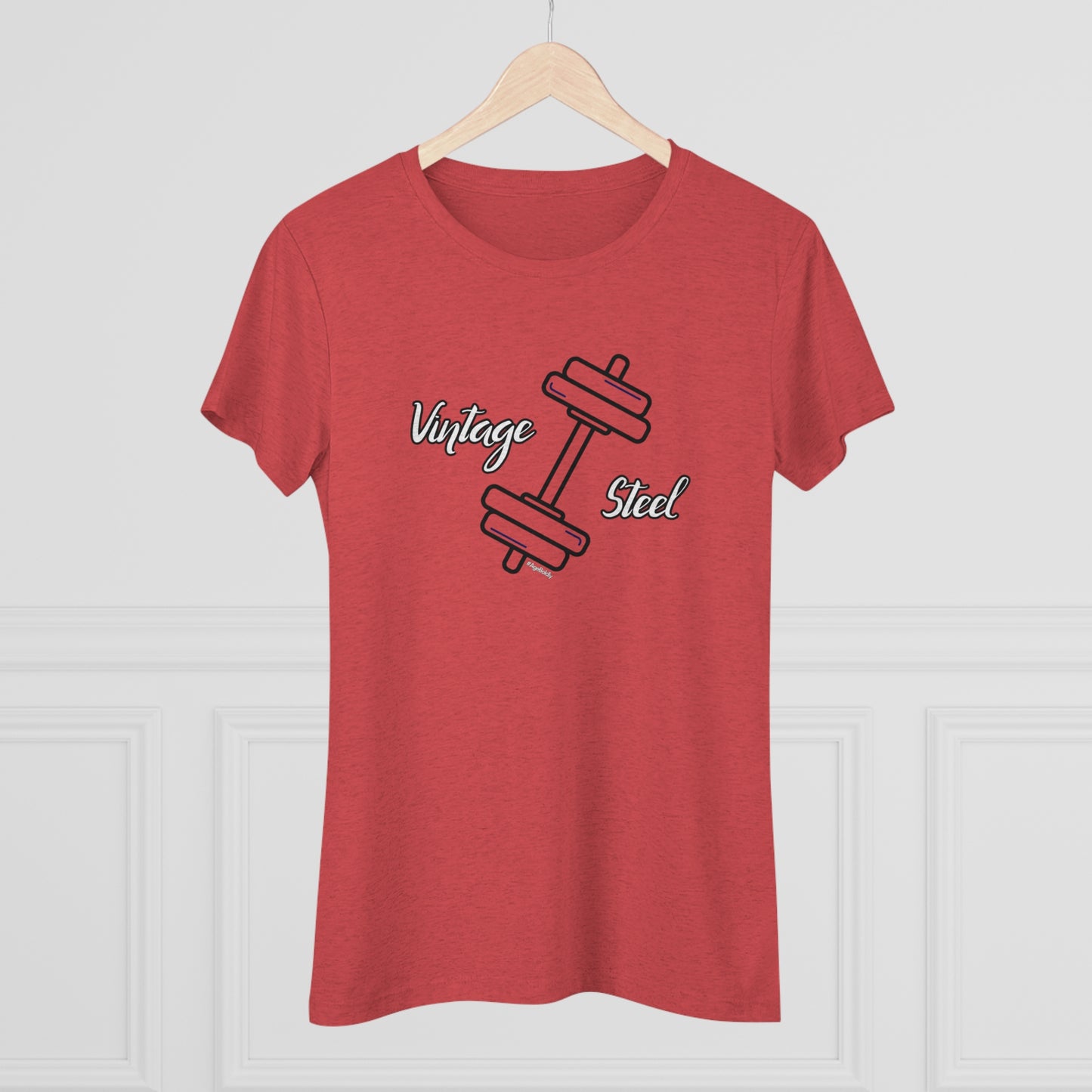 Vintage Steel Tri-Blend Tee for Women: The Fusion of Strength, Style, and Comfort